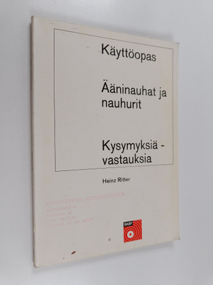 Heinz Ritter : Käyttöopas : ääninauhat ja nauhurit : kysy...