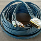 10 m SCART - 3xRCA RGB laadukas Clicktonic videokaapeli - pikkukuva 1