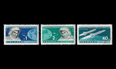 Bulgaria 1355-7 o Avaruusalus Vostok 3 ja 4 ryhmälento (196