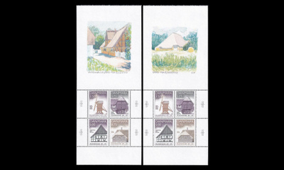 Tanska 1146-9hb ** Ulkoilmamuseo 100v vihkolehdet (1997)