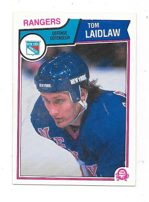 1983-84 OPC #247 Tom Laidlaw , New York Rangers