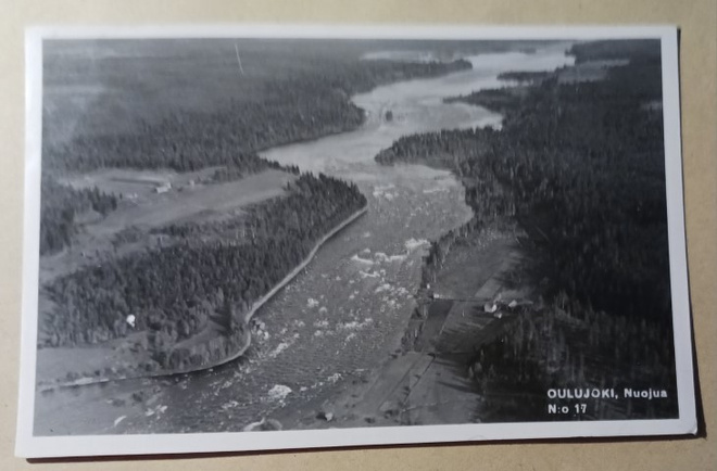 Oulujoki, Nuojua N:o 17, ilmakuvapvk, Velj. Karhumäki, 1946