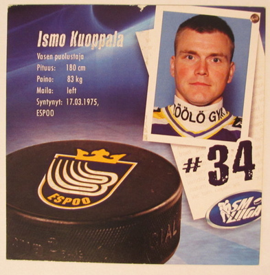 Ismo Kuoppala Kiekkojuustokortti Blues
