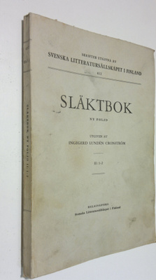 Ingegerd Lunden Cronström : Släktbok : ny följd 2:1-2