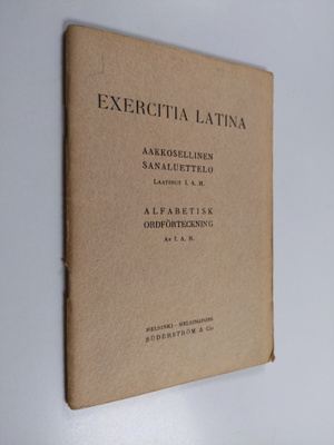 F. Gustafsson : Exercitia latina - Aakkosellinen sanaluet...
