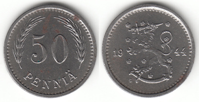 50 p 1944, "S" kaukana reunasta