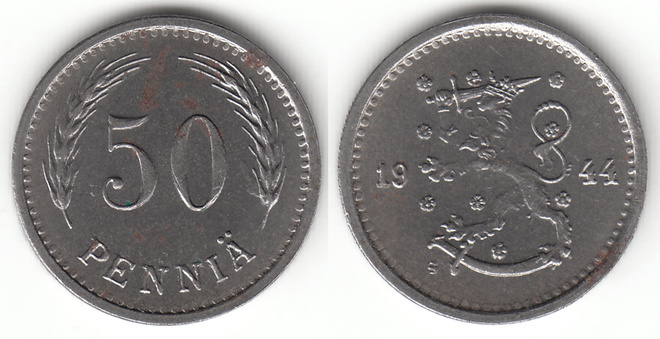 50 p 1944, "S" kaukana reunasta