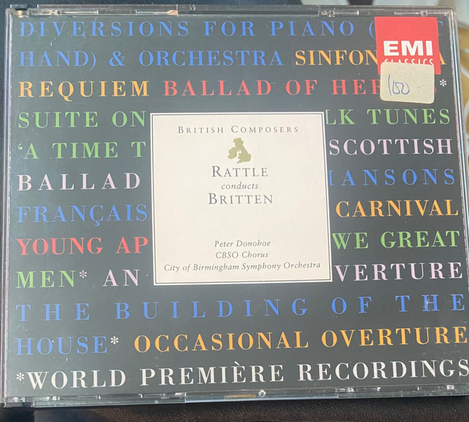 Rattle Conducts Britten 2cd 1991