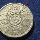 2 shillings 1957. Iso-Britannia - pikkukuva 2