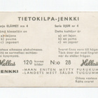 Purkkakuva Hellas TIETOKILPA-JENKKI n:o 28 Eläimet - pikkukuva 2