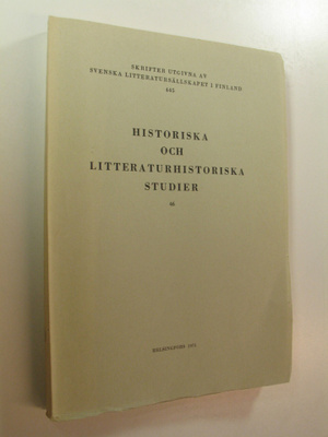 Historiska och litteraturhistoriska studier 46