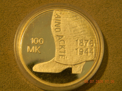 SUOMI 100 MK Aino Ackte 2001, proof