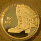 SUOMI 100 MK Aino Ackte 2001, proof - pikkukuva 1
