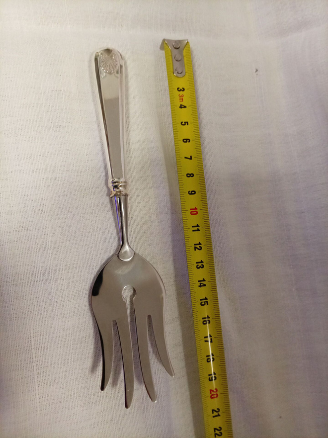Musla kakkuatrain hopea 830