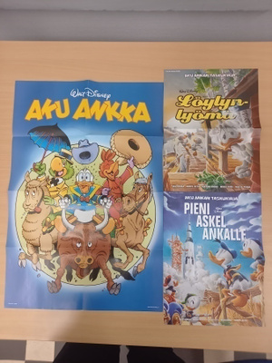 3 kpl Aku Ankka julisteliite