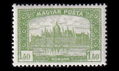 Unkari 256 * Parlamenttirakennus 1.40 Kr (1919)