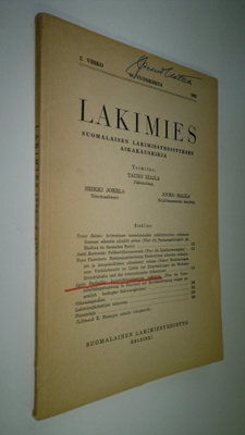Lakimies 1962 nro 2
