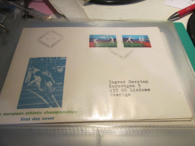 1971 Yleisurheilun EM-kilpailut FDC
