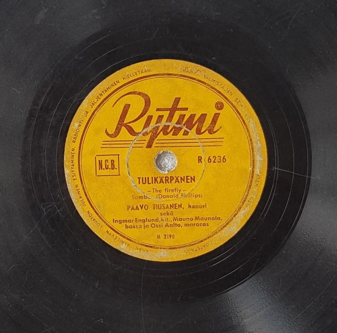 Savikiekko 1954 - Paavo Tiusanen - Rytmi R 6236
