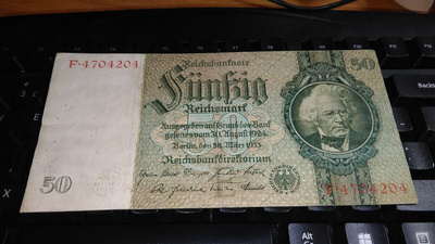 Germany Saksa 50 Mark 1933 P182 VF-