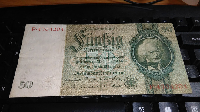 Germany Saksa 50 Mark 1933 P182 VF-