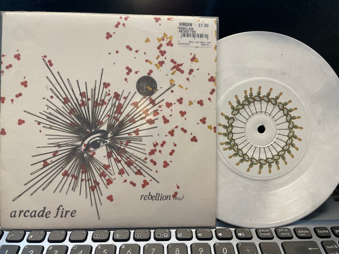 ARCADE FIRE - Rebellion (Lies) 7” vinyl single (White Vinyl)