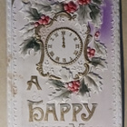 Kello on puoliyö, Uusi Vuosi, kohop. koristelu, kult, 1912 - pikkukuva 1