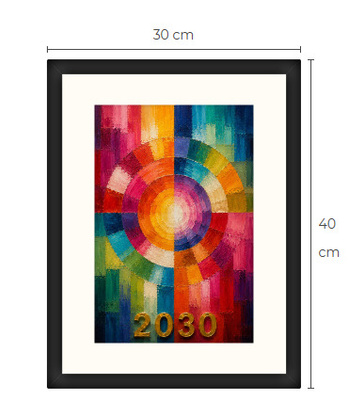 Uusi SDG Kestävä kehitys 2030 art print taulu 30 cm x 40 cm