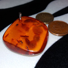 Suuri Vintage Meripihka riipus Amber Itämeren meripihka - pikkukuva 5