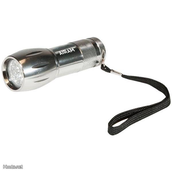Airam LED9 käsivalaisin, 30x95mm, 30 lumen, hopea *UUSI*