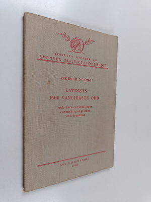 Ingemar During : Latinets 1500 vanligaste ord och deras a...