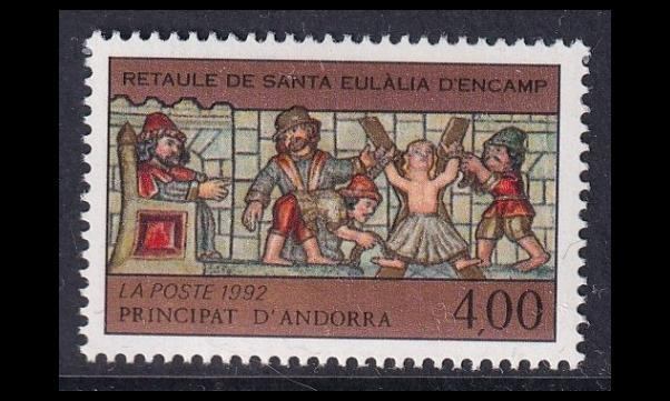 Andorra Fr 443 ** Uskonnollista taidetta (1992)