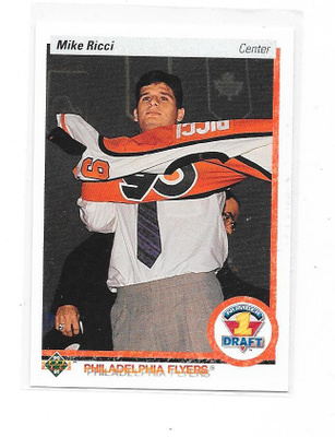 1990-91 Upper Deck #355 Mike Ricci Philadelphia Flyers RC