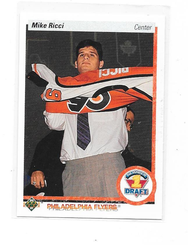1990-91 Upper Deck #355 Mike Ricci Philadelphia Flyers RC