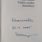 Sauli Niinistö : Viiden vuoden yksinäisyys (signeerattu, ... - pikkukuva 3
