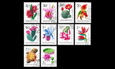 Unkari 2164-73 o Kasvitieteellinen puutarha kukkia (1965)
