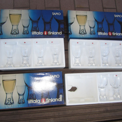 IITTALA TAPIO VALKOVIINILASI 10 KPL ORIG LAATIKOISSAAN