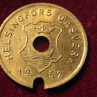 Helsingin kaasulaitos 1957. Kaasupoletti-Gas token - pikkukuva 1