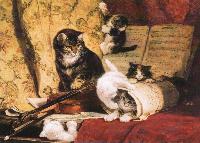 Henriette Ronner-Knip: Musiikkitunti