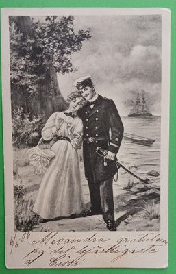 Upseeri halaa leidiä, vanha mv pk, p. 1906