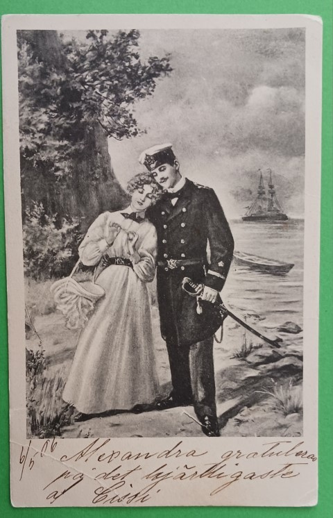 Upseeri halaa leidiä, vanha mv pk, p. 1906
