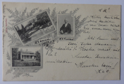 Topelius, sommitelmakortti, kulkenut 1902