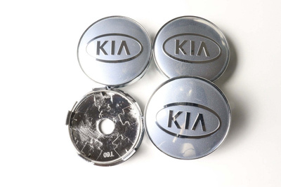 Kia vannekeskiöt – Kia, Kromi-Hopea – 60mm (4kpl sarja)