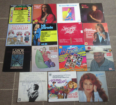 15 kpl:n paketti LP-levyt, vinyylit.