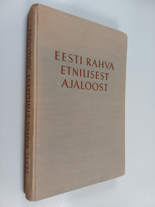 H. Moora : Eesti rahva etnilisest ajaloost