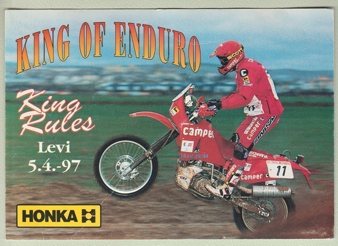 Postikortti: King of enduro Kari Tiainen