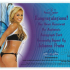 Bench Warmer 2010 Signature Series Autograph Julianna Prada - pikkukuva 2