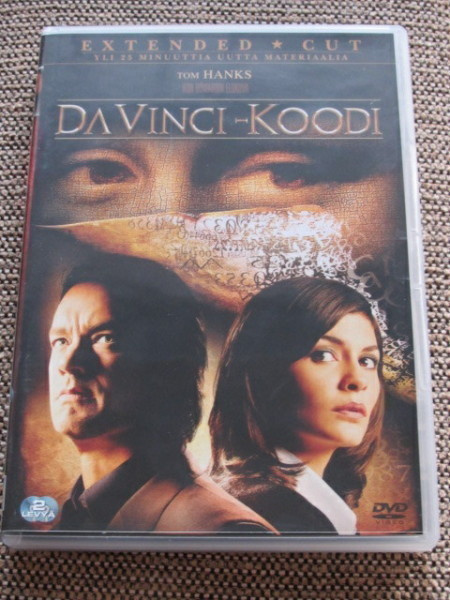 DA VINCI -KOODI (DVD -  Tom Hanks ja Audrey Tautou)