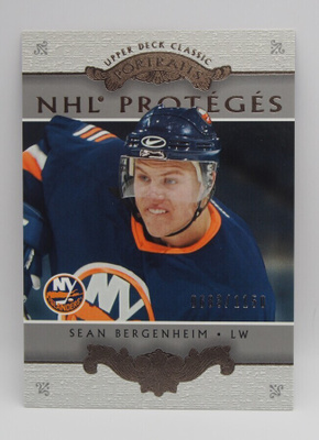 2003-04 Upper deck Classic portraits Sean Bergenheim /1150