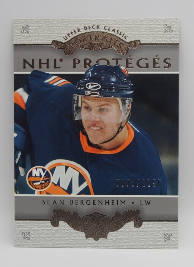 2003-04 Upper deck Classic portraits Sean Bergenheim /1150